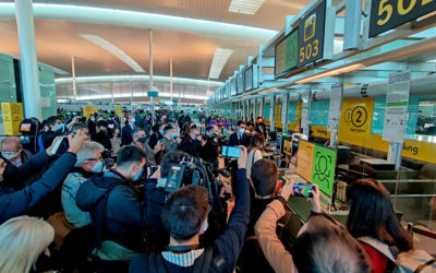 Aena y Vueling usan la tecnología de Mobbeel para enrolar la biometría de sus pasajeros