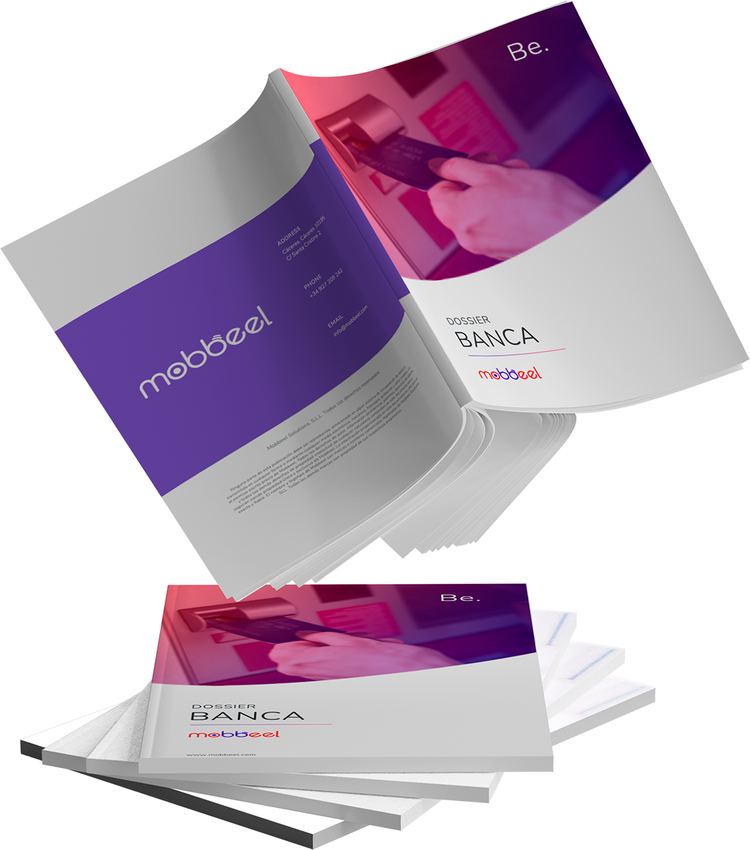 Mockup Banca dossier verificación de identidad en el sector financiero